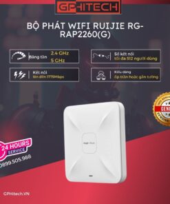 Gphitech.vn Mua Ngay Bo Phat Wifi Ruijie Rg Rap2260g Giai Phap Mang Toi Uu Cho Moi Khong Gian