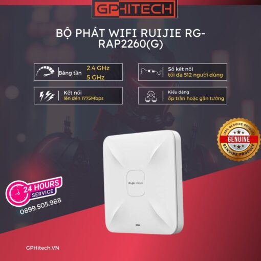 Gphitech.vn Mua Ngay Bo Phat Wifi Ruijie Rg Rap2260g Giai Phap Mang Toi Uu Cho Moi Khong Gian