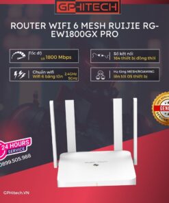 Gphitech.vn Router Wifi 6 Mesh Ruijie Rg Ew1800gx Pro