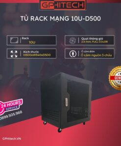 Gphitech.vn Tu Rack Mang 10u D500